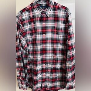 Ralph Lauren Classic Fit 100% Cotton Men’s L Long Sleeve Button Down Shirt‎